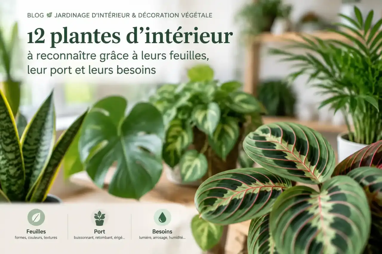 12 plantes d’intérieur à reconnaître grâce à leurs feuilles, leur port et leurs besoins