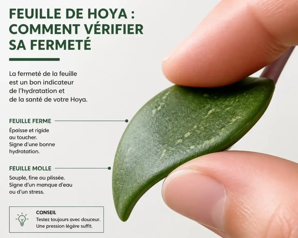 Test de la feuille pour l'entretien du Hoya